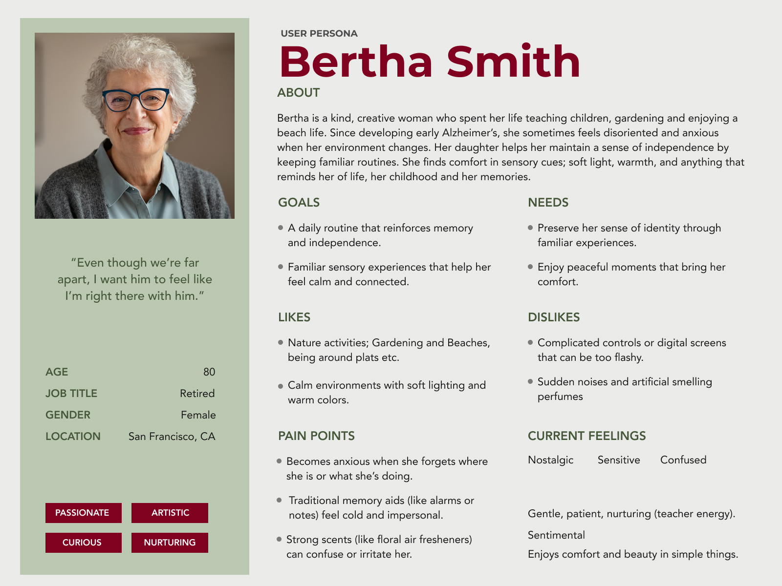 Bertha Smith persona